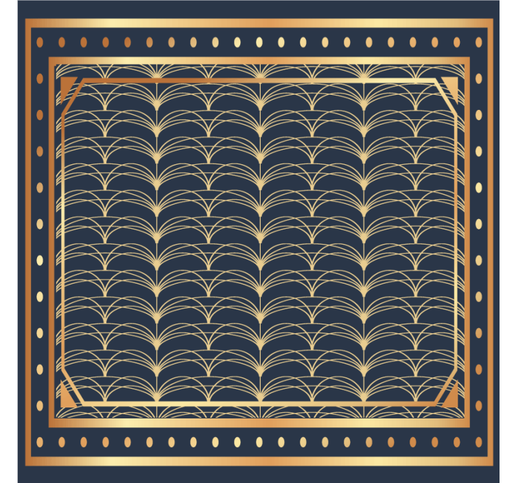 Elegant geometric pattern coaster - TenStickers