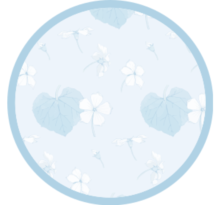 Floral print surface coaster - TenStickers