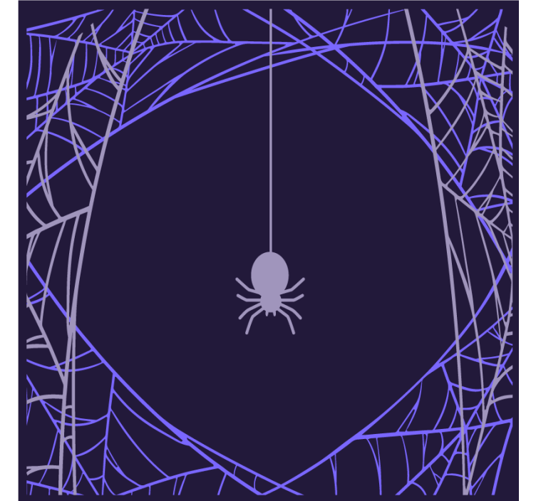 Halloween coasters with spider web design - TenStickers