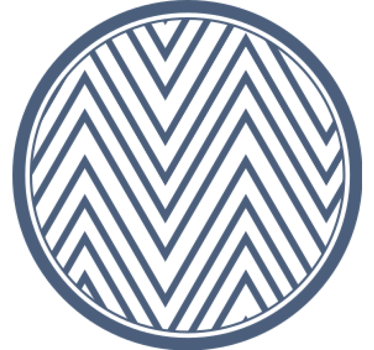 Chevron pattern surface coaster - TenStickers