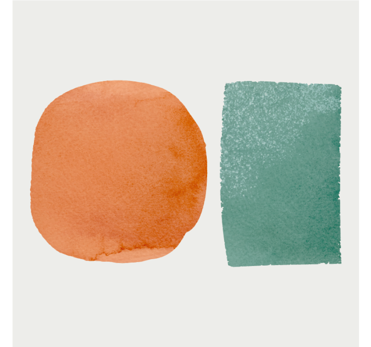 Coaster abstract shape pairing - TenStickers