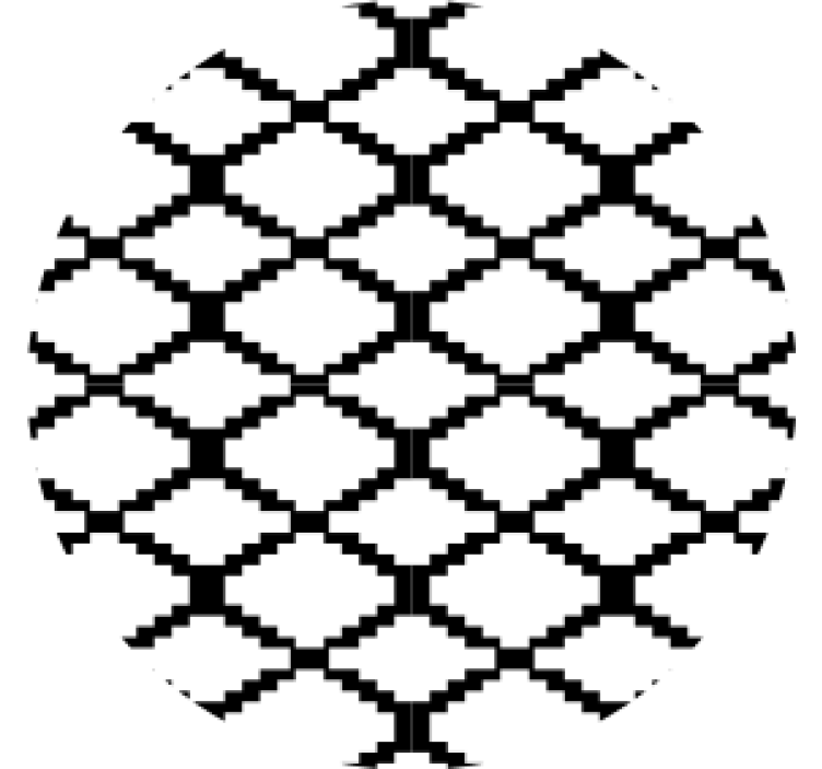 Geometric pattern overlay coaster - TenStickers