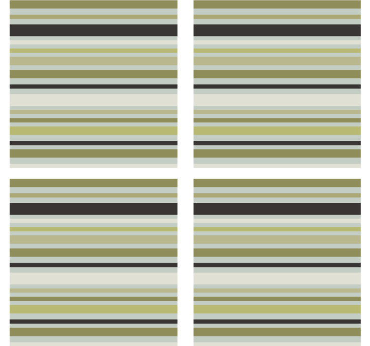 Green and black striped pattern coaster - TenStickers