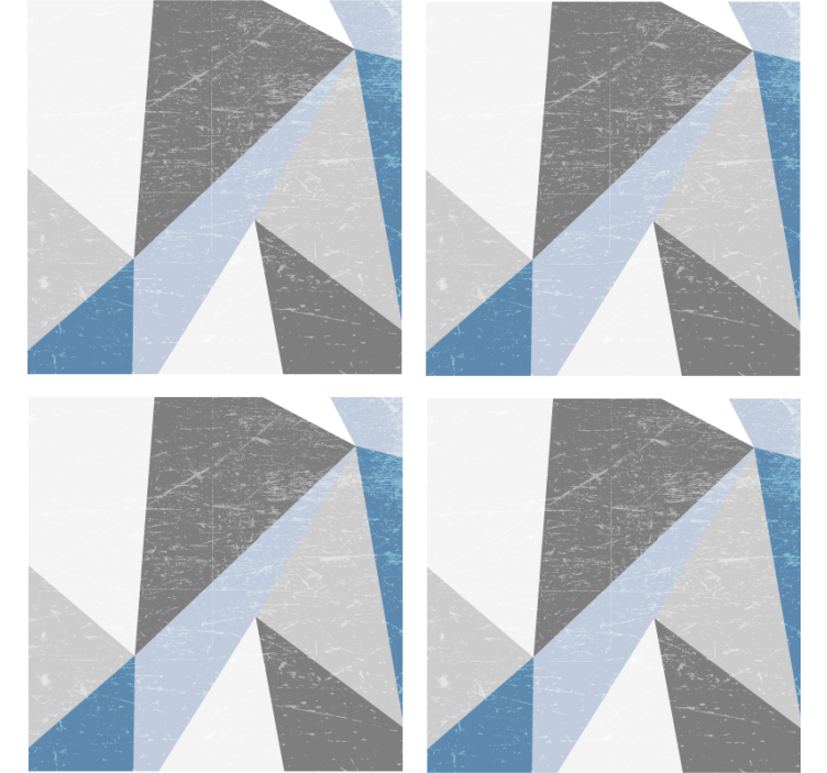 Geometric angular shapes coaster - TenStickers