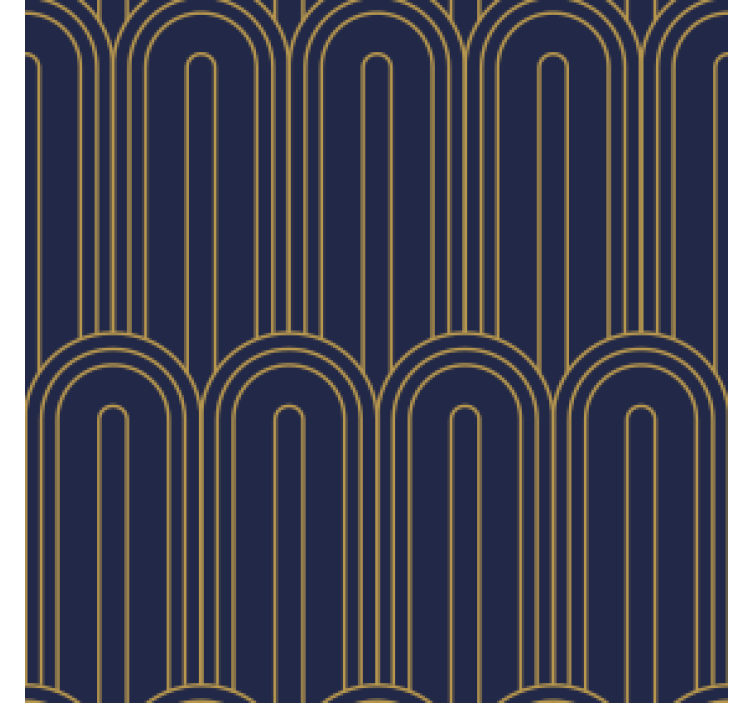 Curved lines pattern coaster - TenStickers