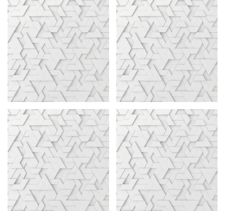 Geometric textured pattern coaster - TenStickers