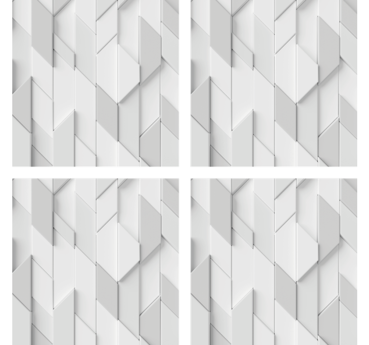 Geometric relief pattern coaster - TenStickers