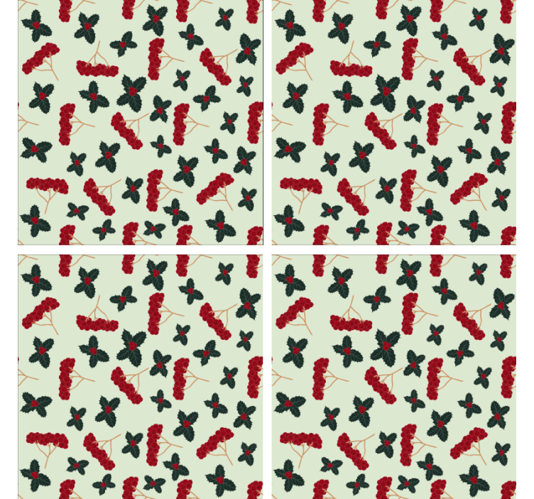 Floral inspired background coaster - TenStickers