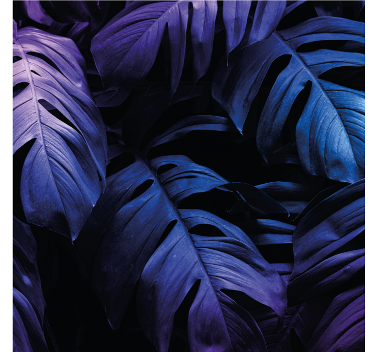 Verdant foliage motifs coaster - TenStickers