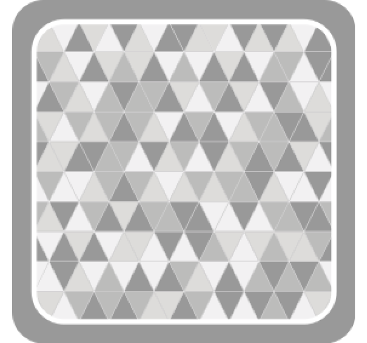 Geometric triangle pattern coaster - TenStickers