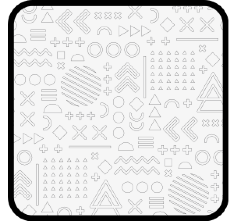 Abstract geometric patterns coaster - TenStickers