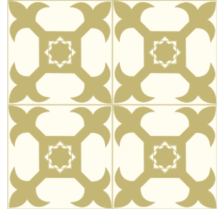 Symmetrical pattern coaster - TenStickers