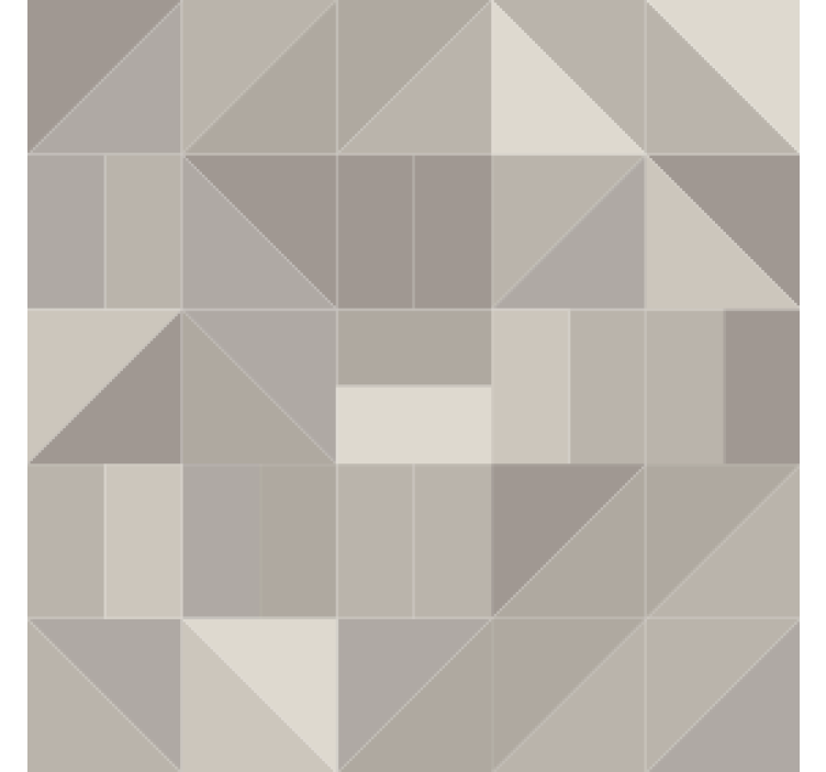 Geometric triangle motif coaster - TenStickers