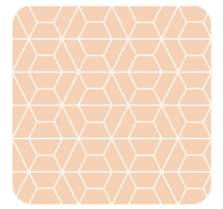 Coaster geometric hexagonal design - TenStickers