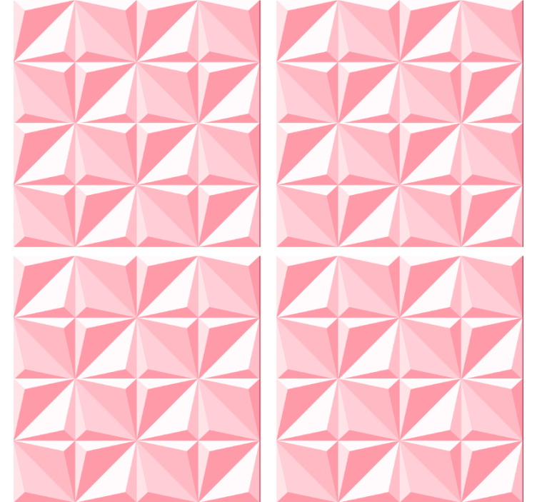 Textured geometric motif coaster - TenStickers