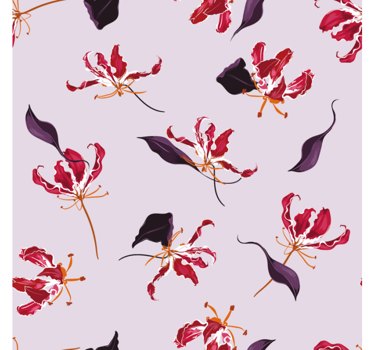 Floral motif elegance coaster - TenStickers