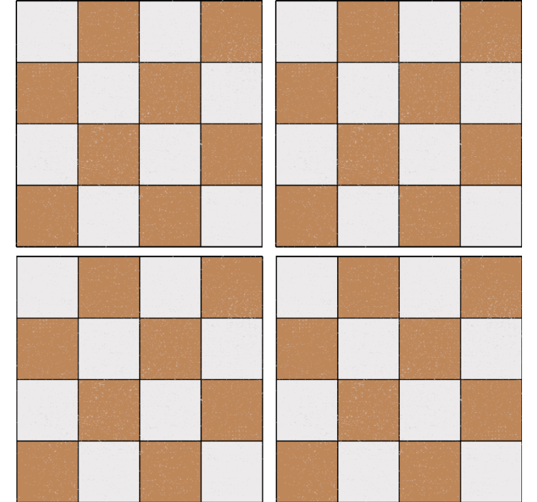 Coaster with square textured surface - TenStickers