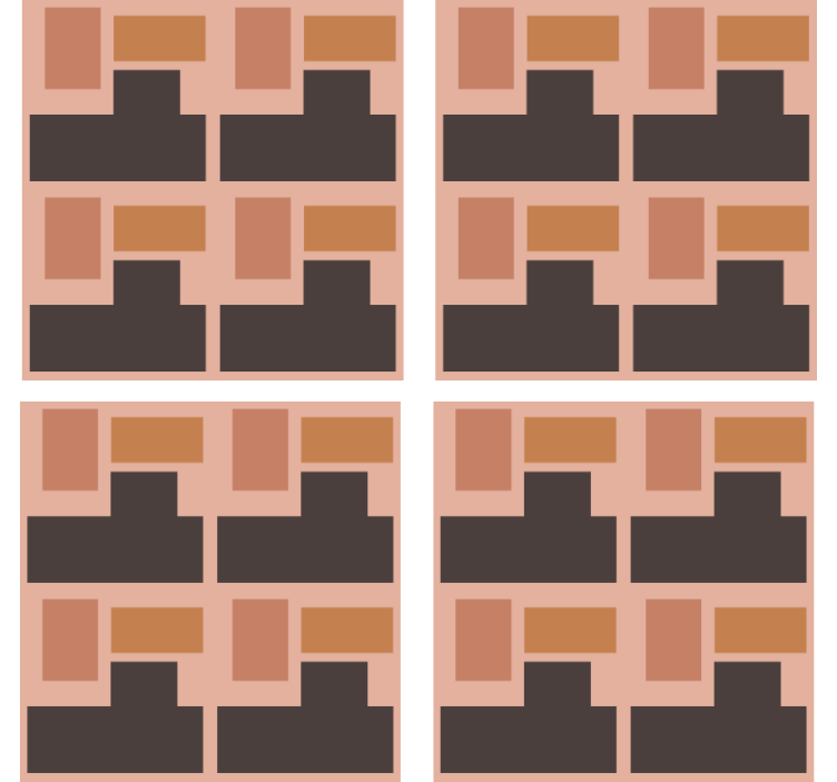 Coaster geometric block design - TenStickers