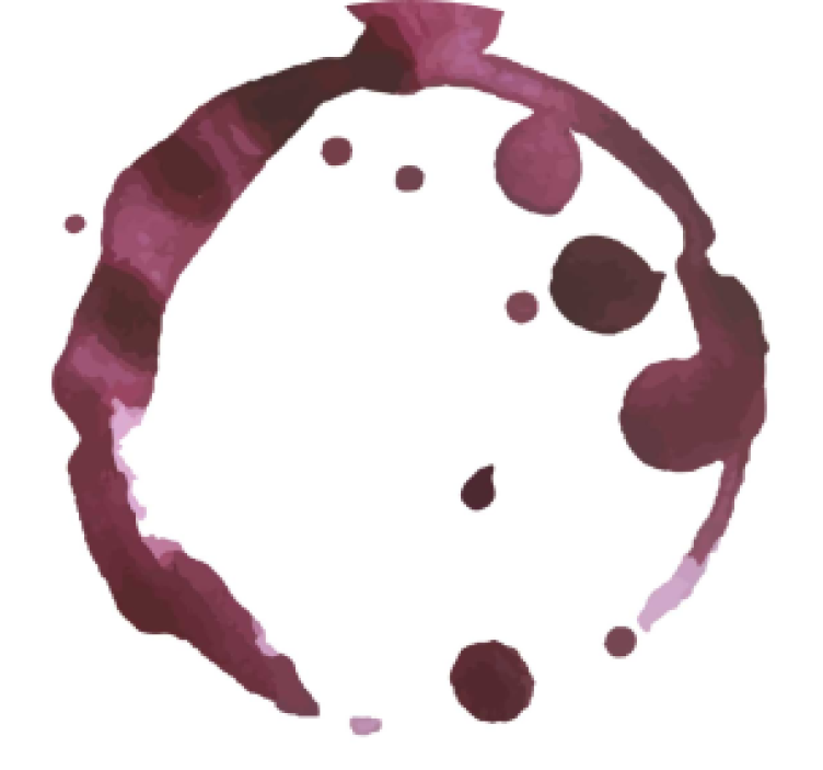 Wine stains more coasters - TenStickers