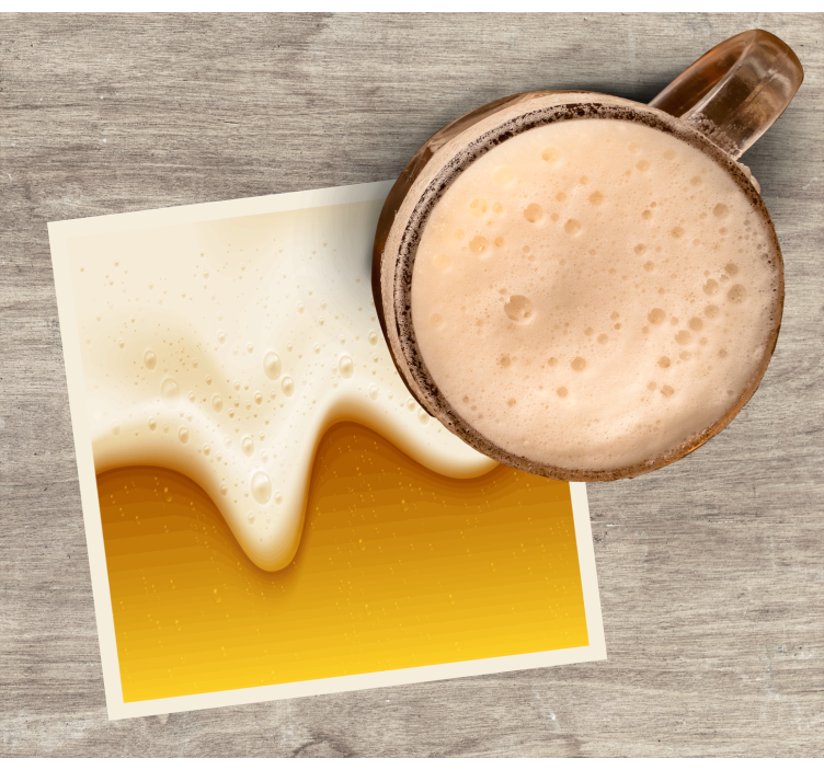 Bubbles and foam beer mats - TenStickers
