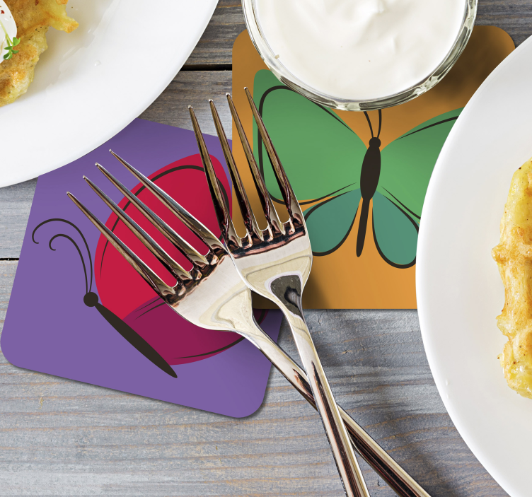 Butterflies Flying for kids butterfly coaster - TenStickers