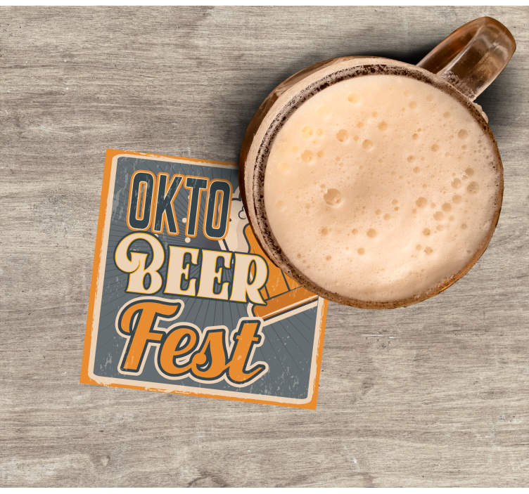 Okto 'beer' fest  beer mats - TenStickers