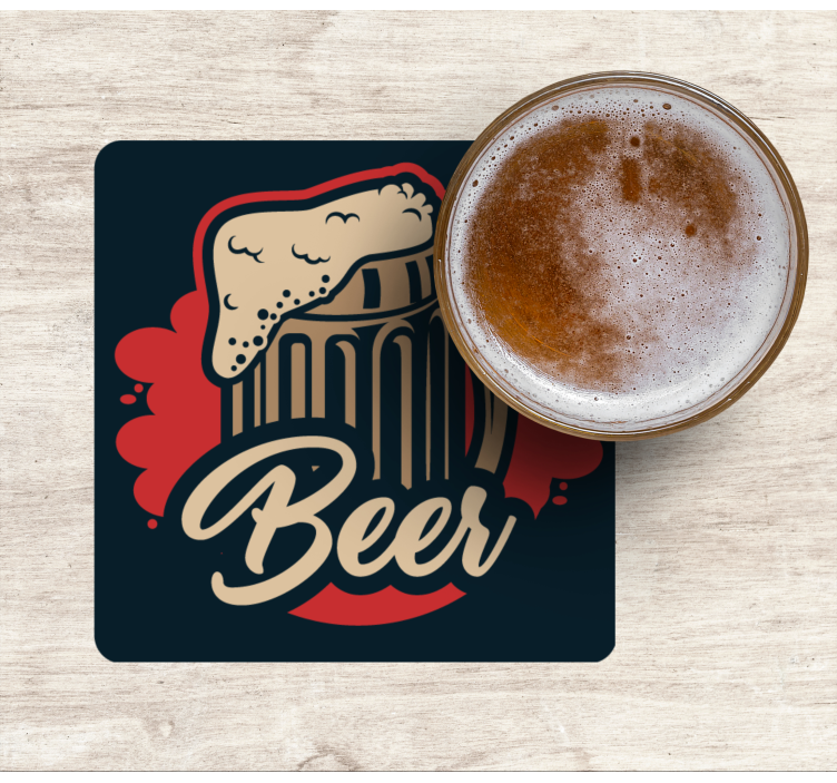 Text with colours beer mats - TenStickers