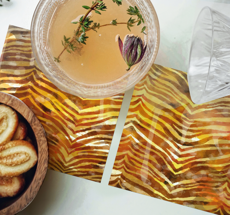 Zebra Patterned Surface coaster - TenStickers