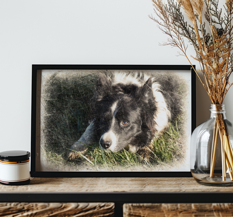 custom vintage effect animal poster - TenStickers