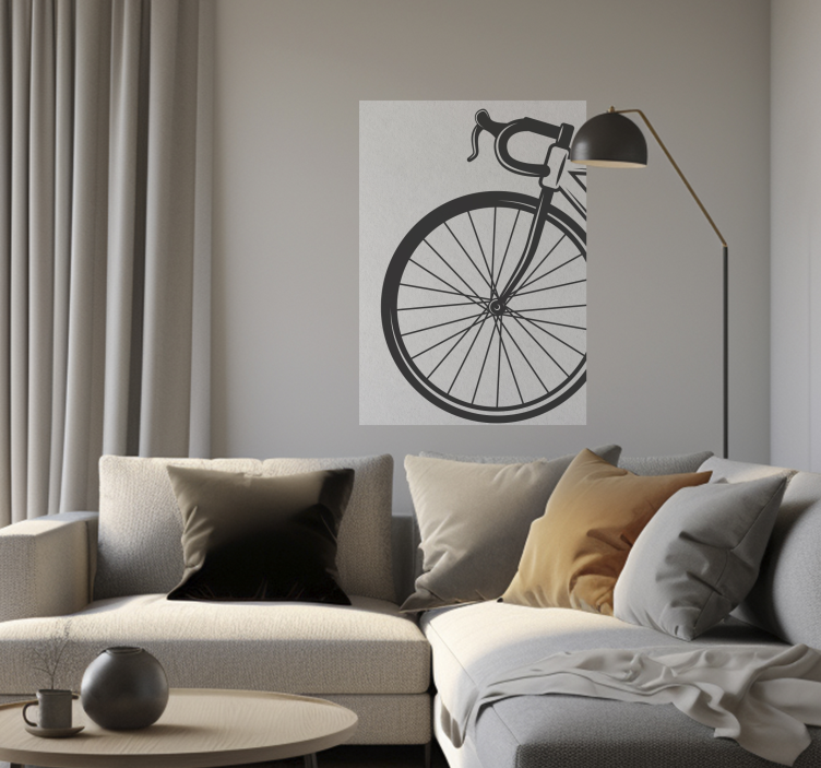 minimalist bike wall poster - TenStickers