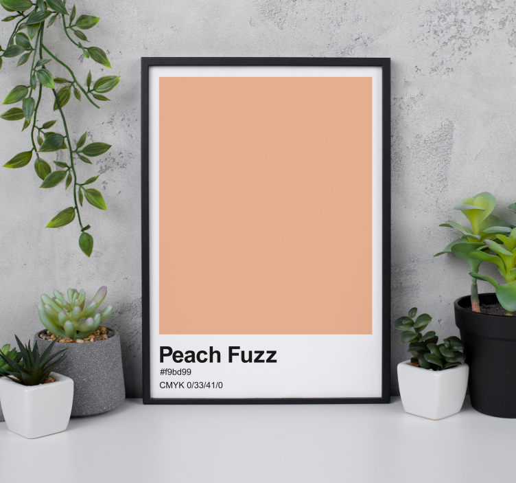 peach fuzz poster - TenStickers