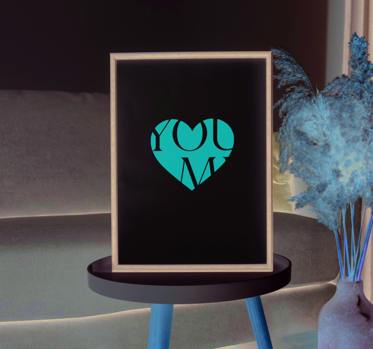 You and me custom customisable poster - TenStickers