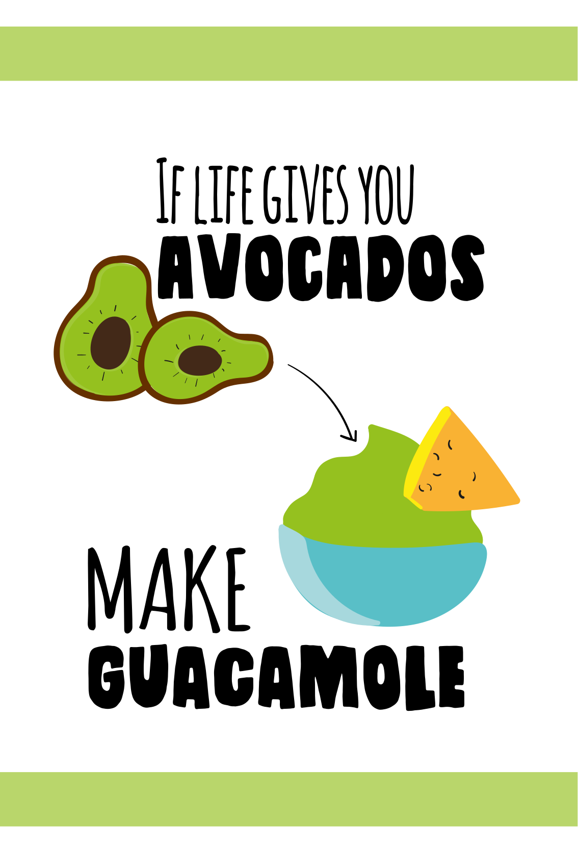 Kitchen poster you're the avocado to my toast - TenStickers