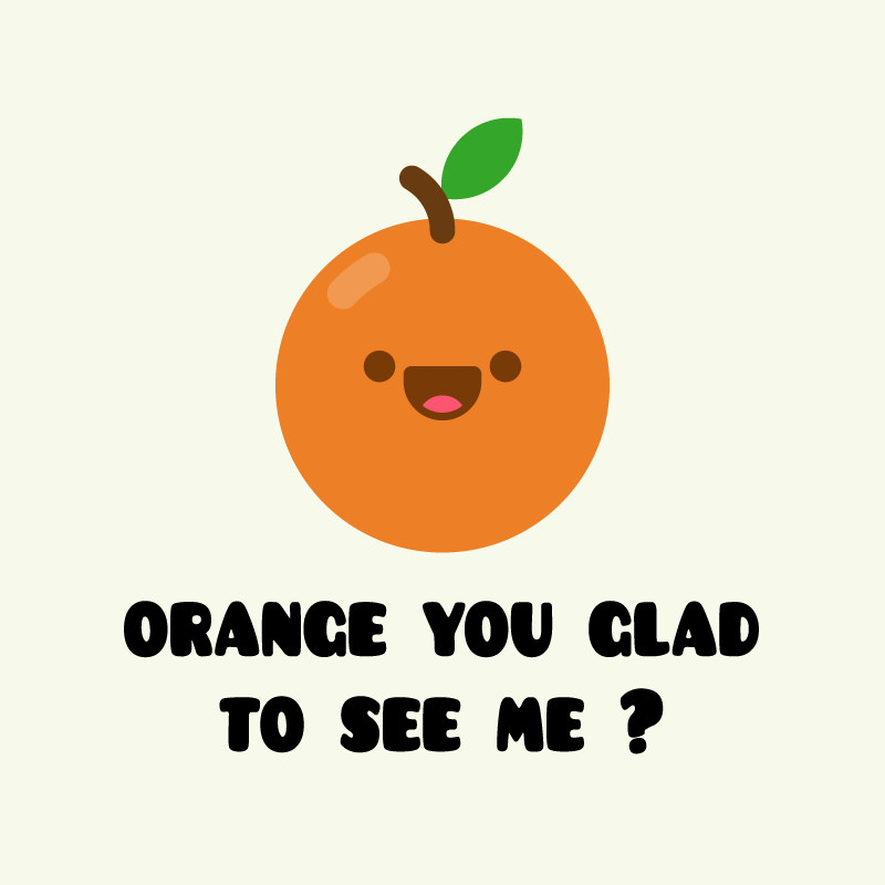 Kitchen poster with funny orange quote - TenStickers
