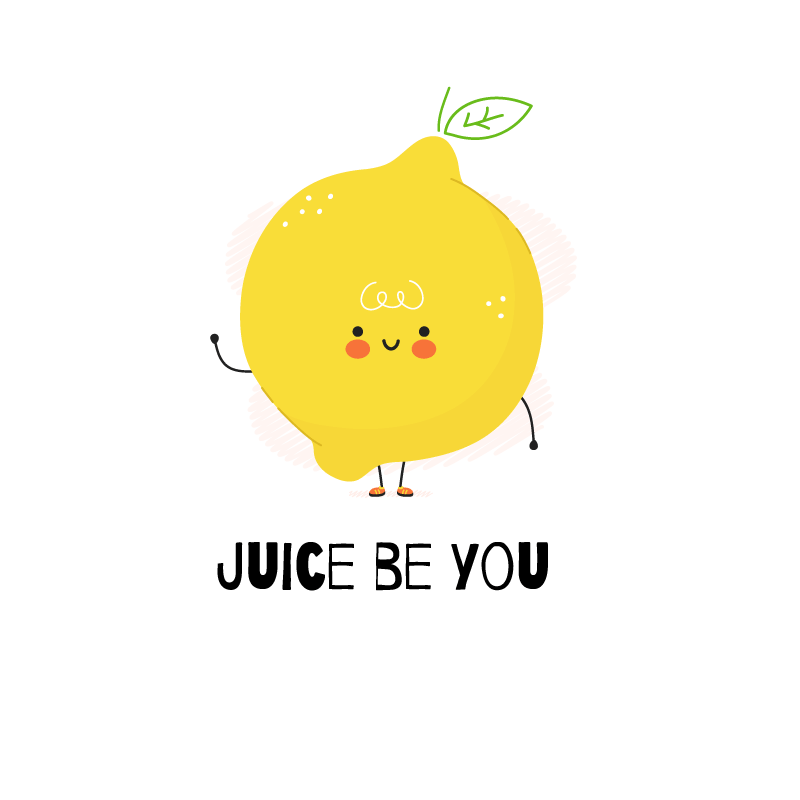 Kitchen poster with funny quote and yellow lemon - TenStickers