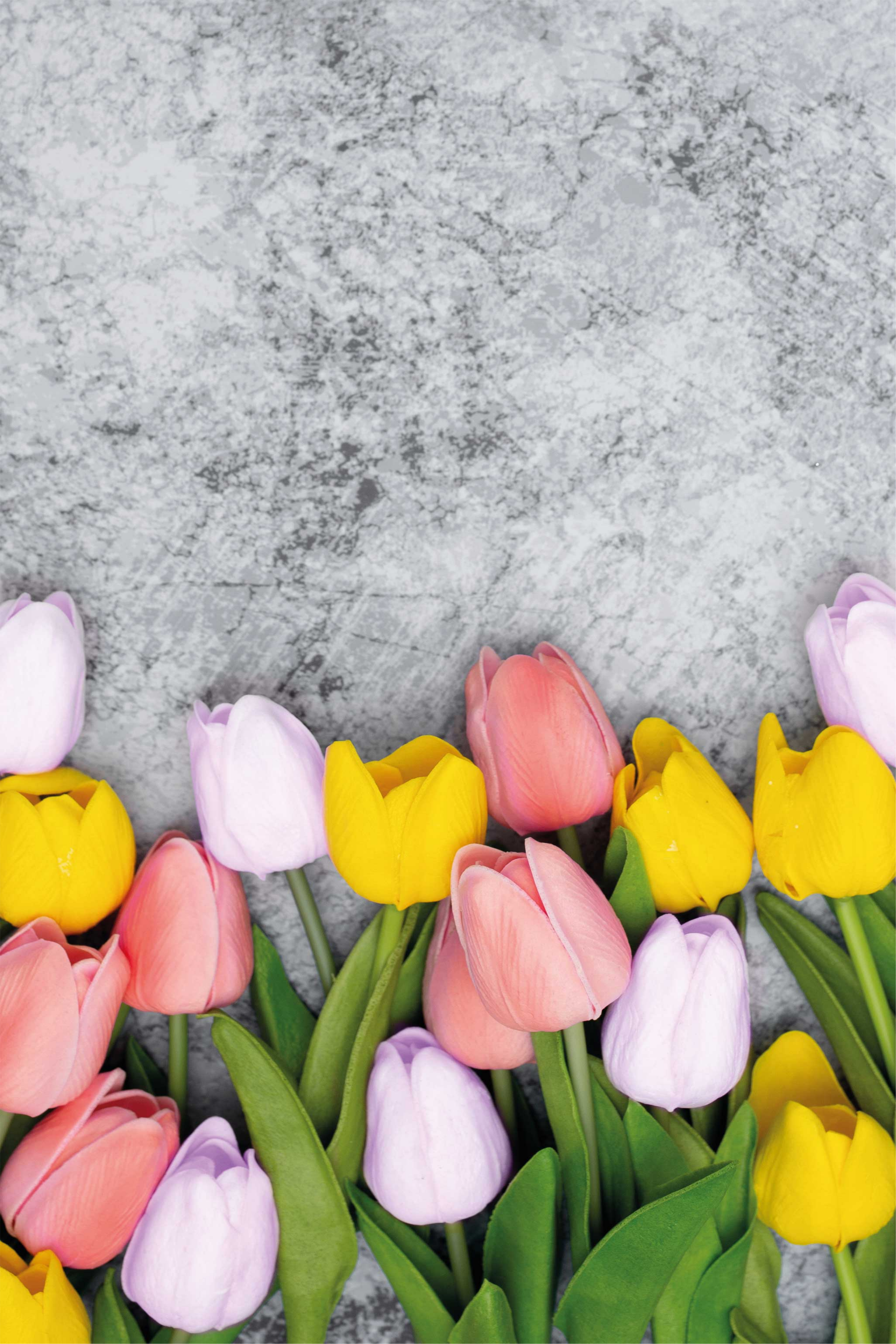Kitchen poster with similar tulip flowers - TenStickers