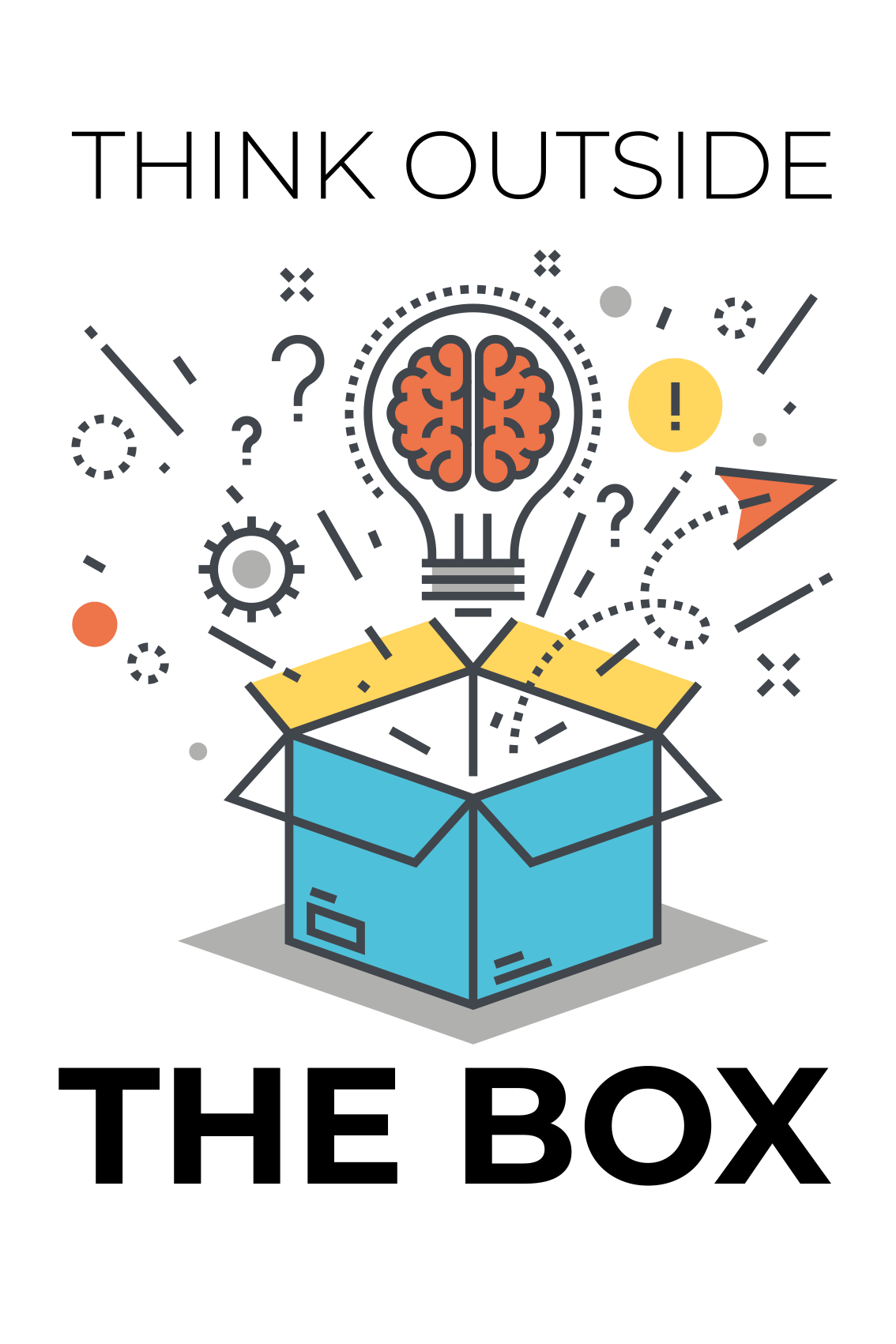 Think outside the box office poster - TenStickers