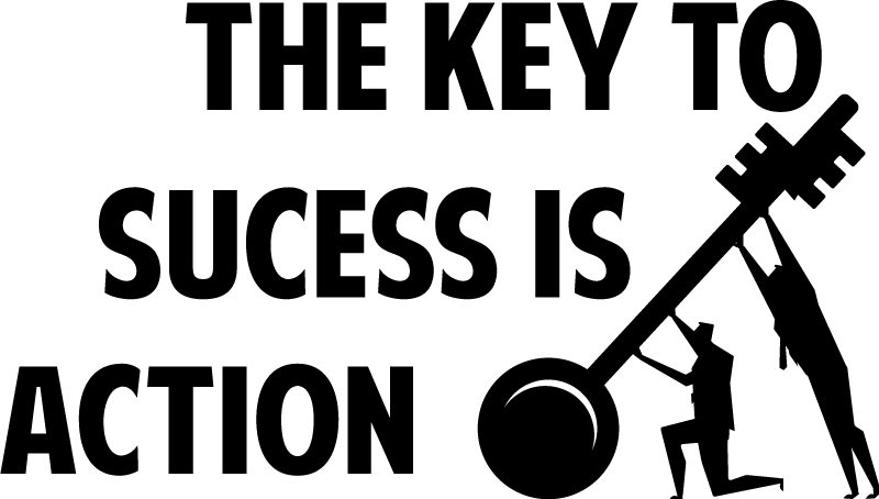 Office poster success is action - TenStickers