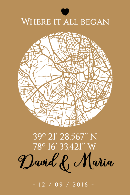 Living room poster the place where it all began - TenStickers