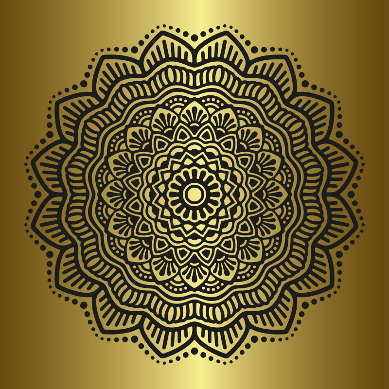 Living room poster mandala art design - TenStickers