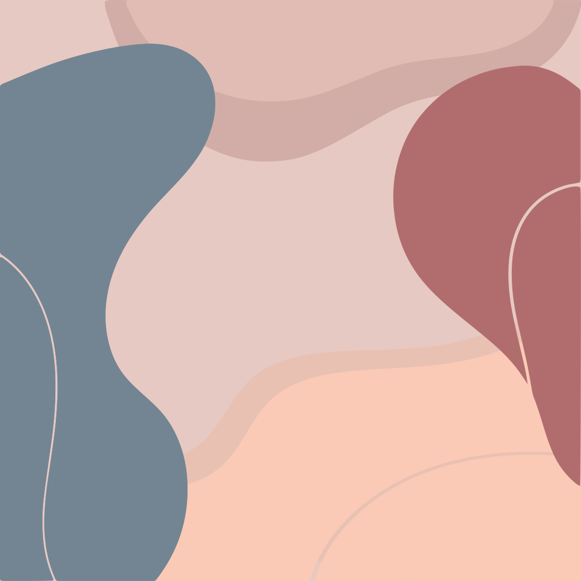 Living room poster in soft wall art hues - TenStickers