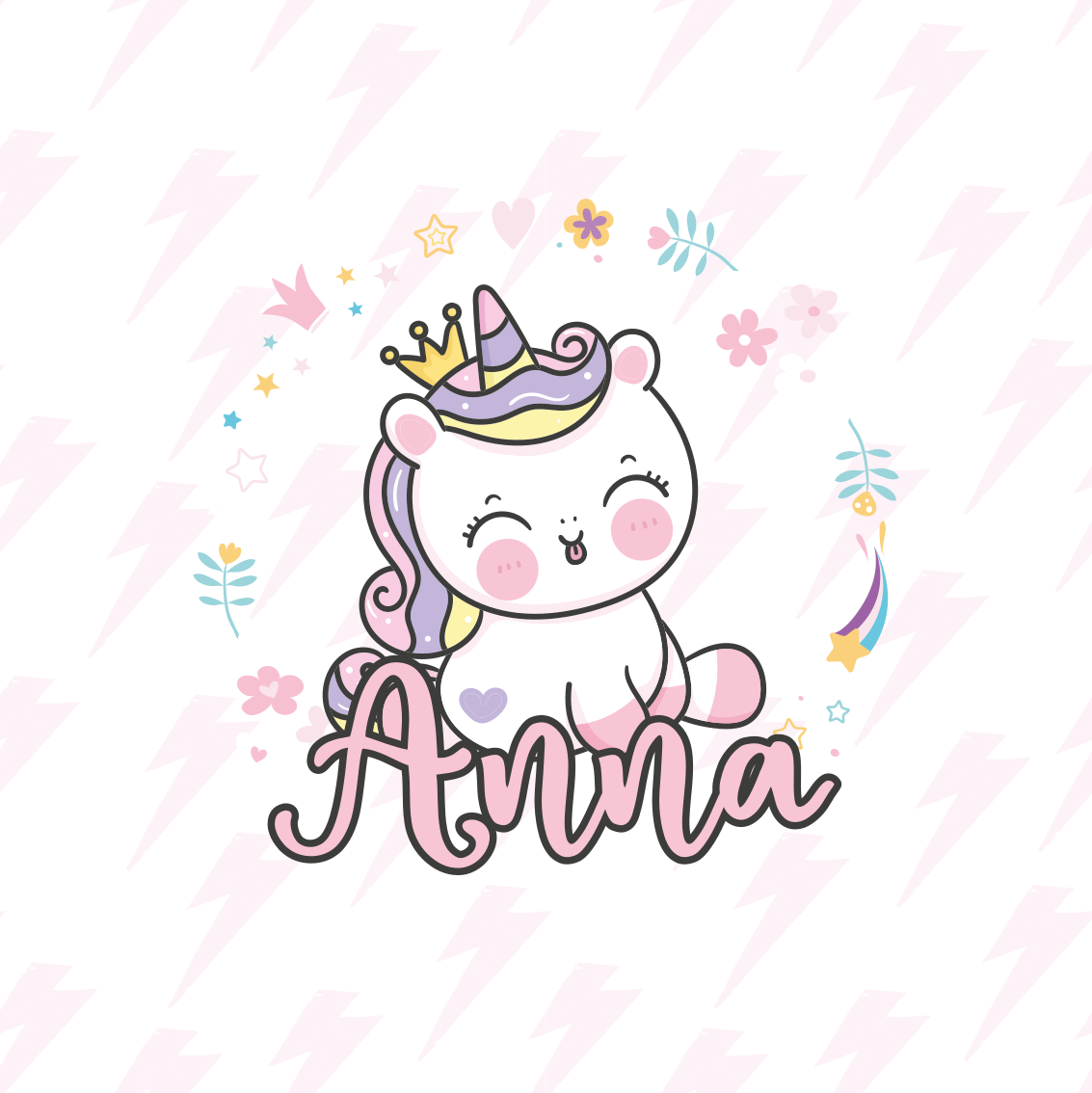 Nursery poster of a cute baby unicorn - TenStickers