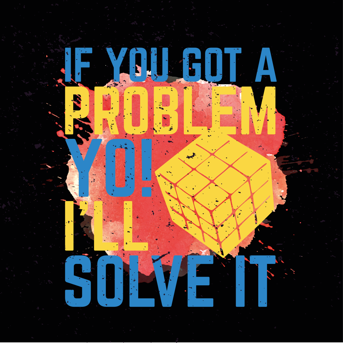 Rubik's cube quote poster for teenager - TenStickers