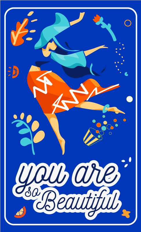 Quote poster you are so beautiful dancing - TenStickers