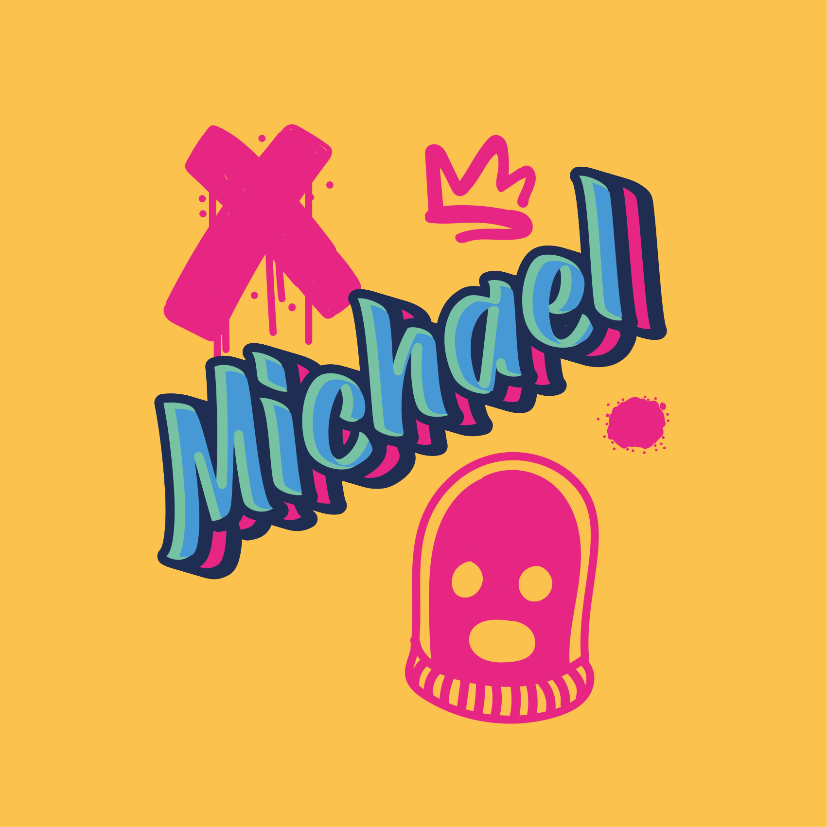 Customisable poster bold lettering expression - TenStickers