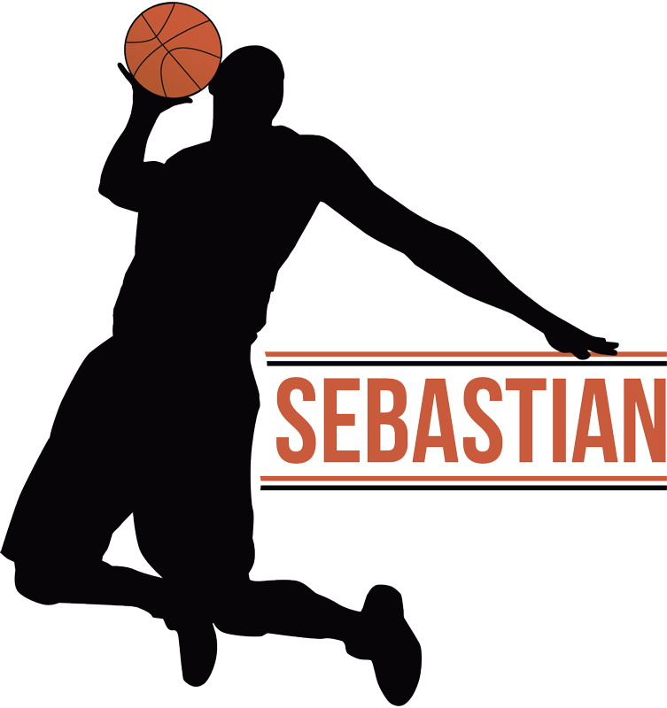 Basketball poster with player's name - TenStickers