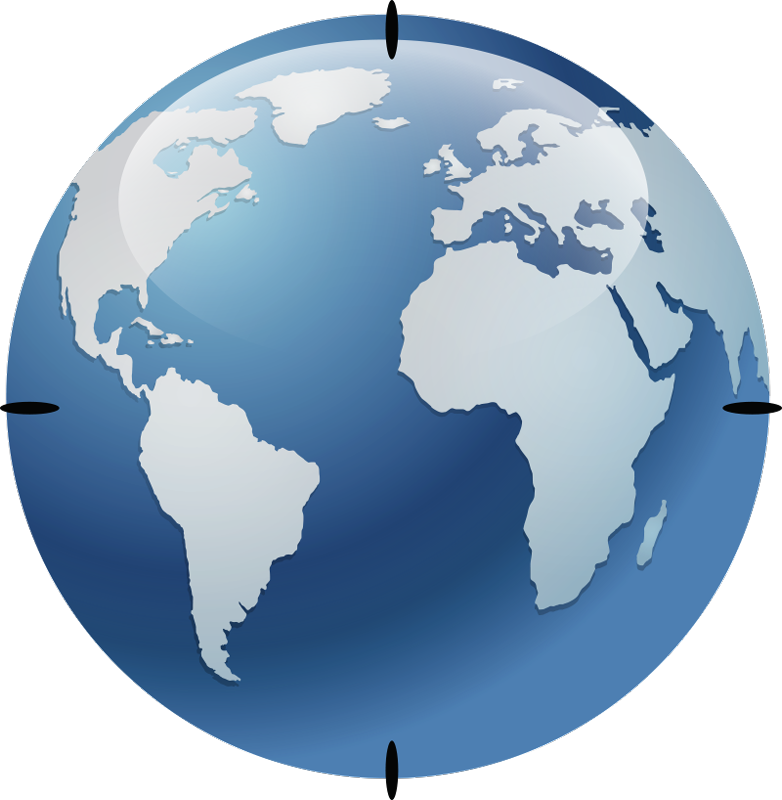 Map poster clock world map water effect - TenStickers