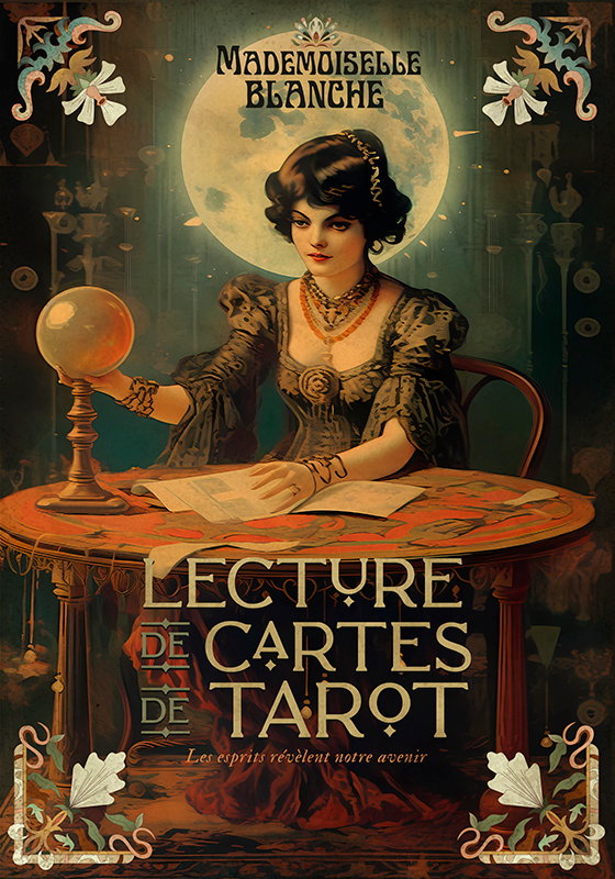 Vintage poster tarot readings artwork - TenStickers