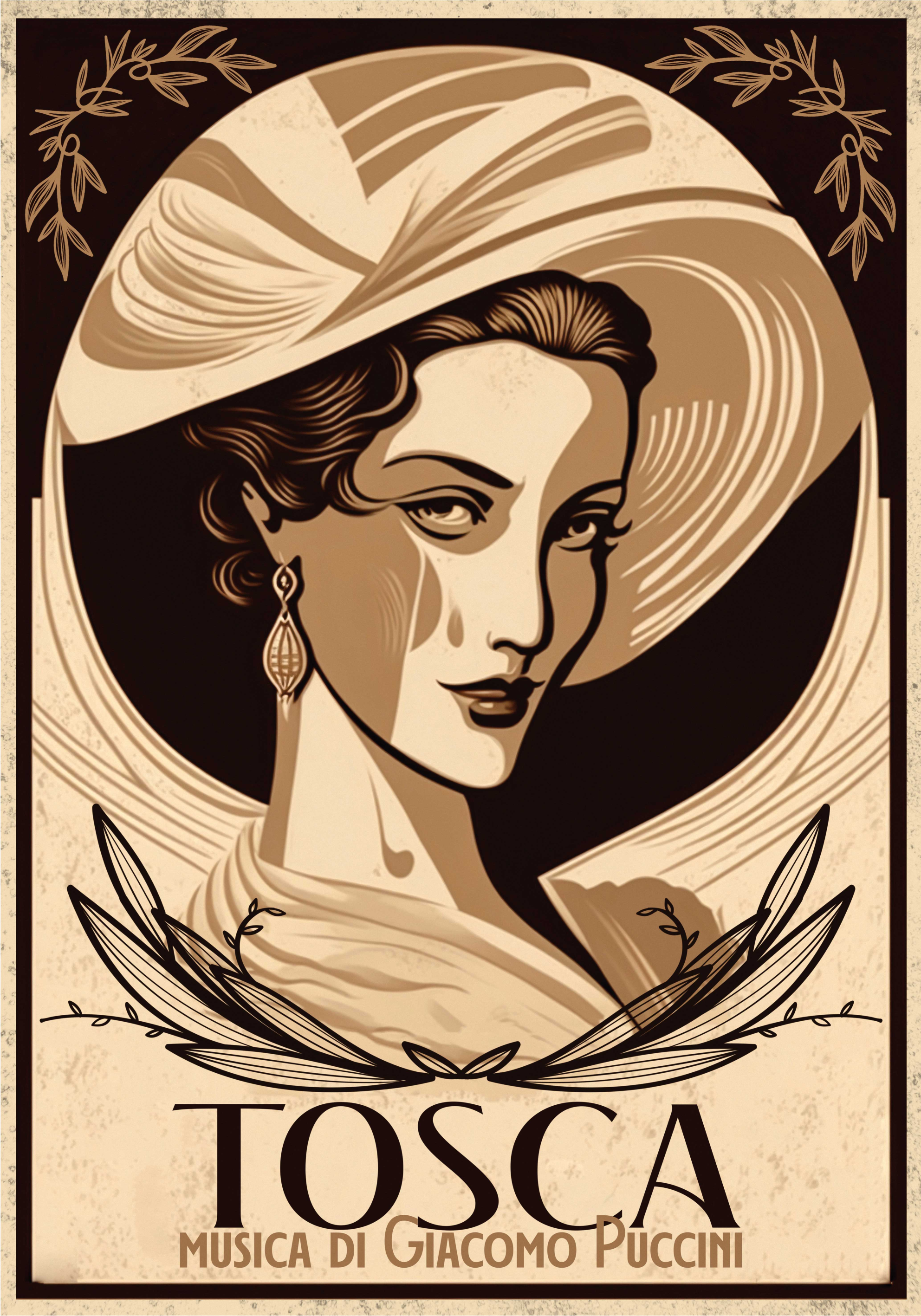 Music poster opera tosca artwork print - TenStickers