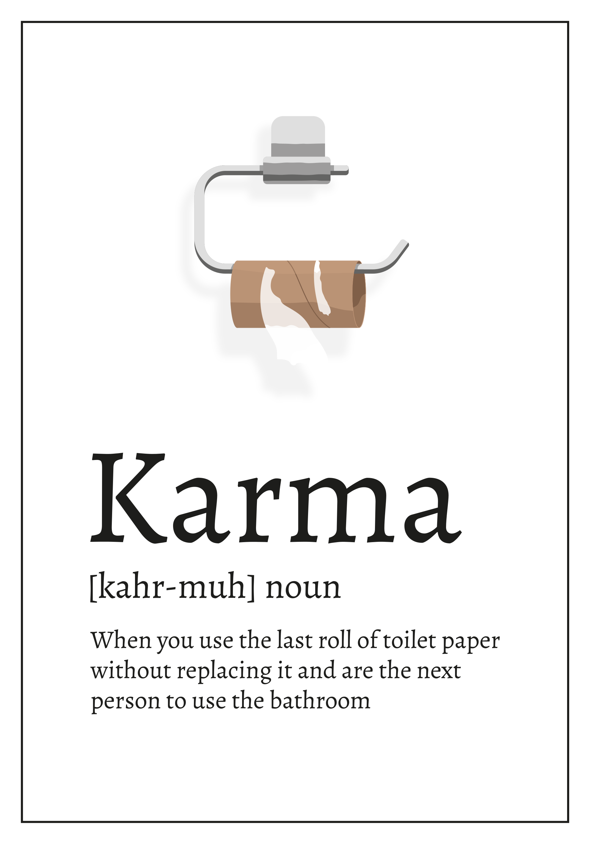 Quote poster understanding karma - TenStickers